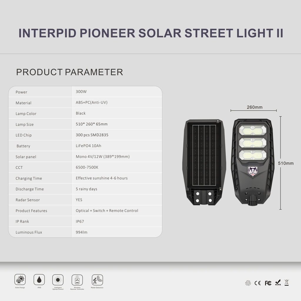Intrepid Pioneer II Solar Street Light