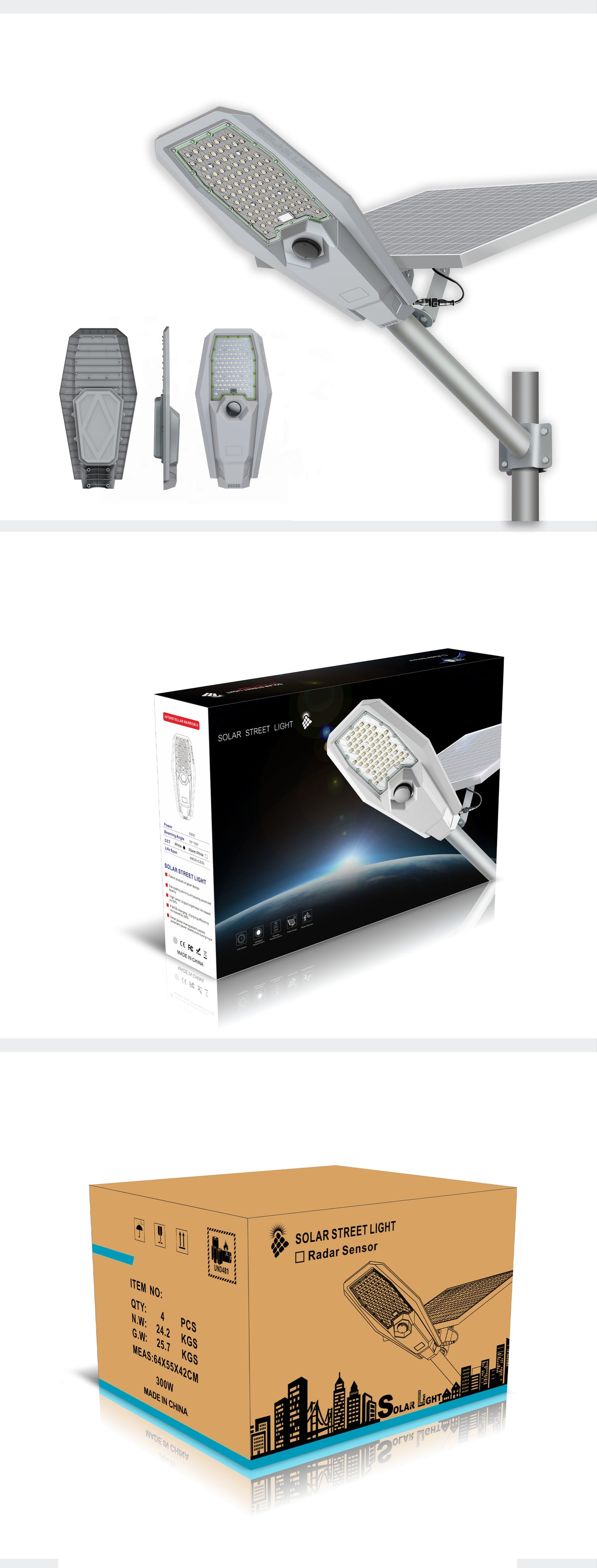 Interstellar Warrior II Solar Street Light
