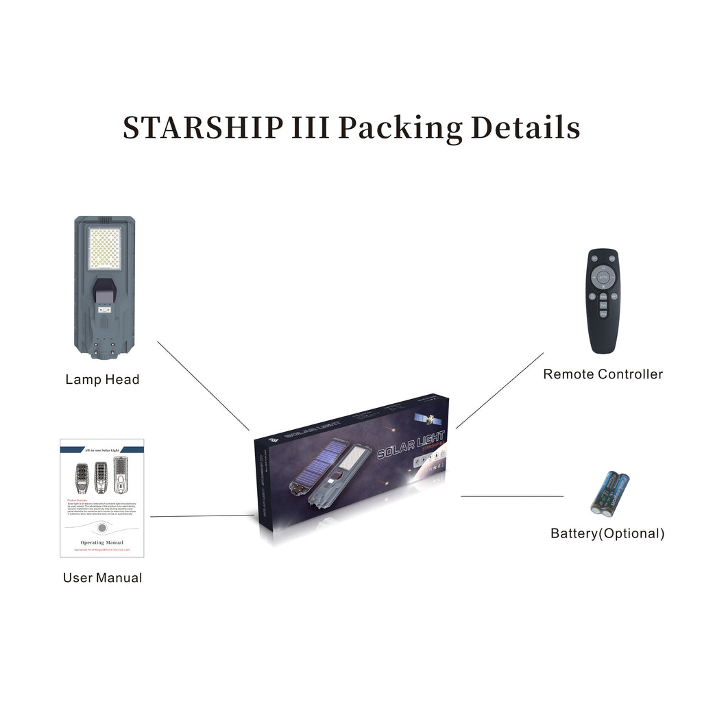 Starship III Solar Street Light