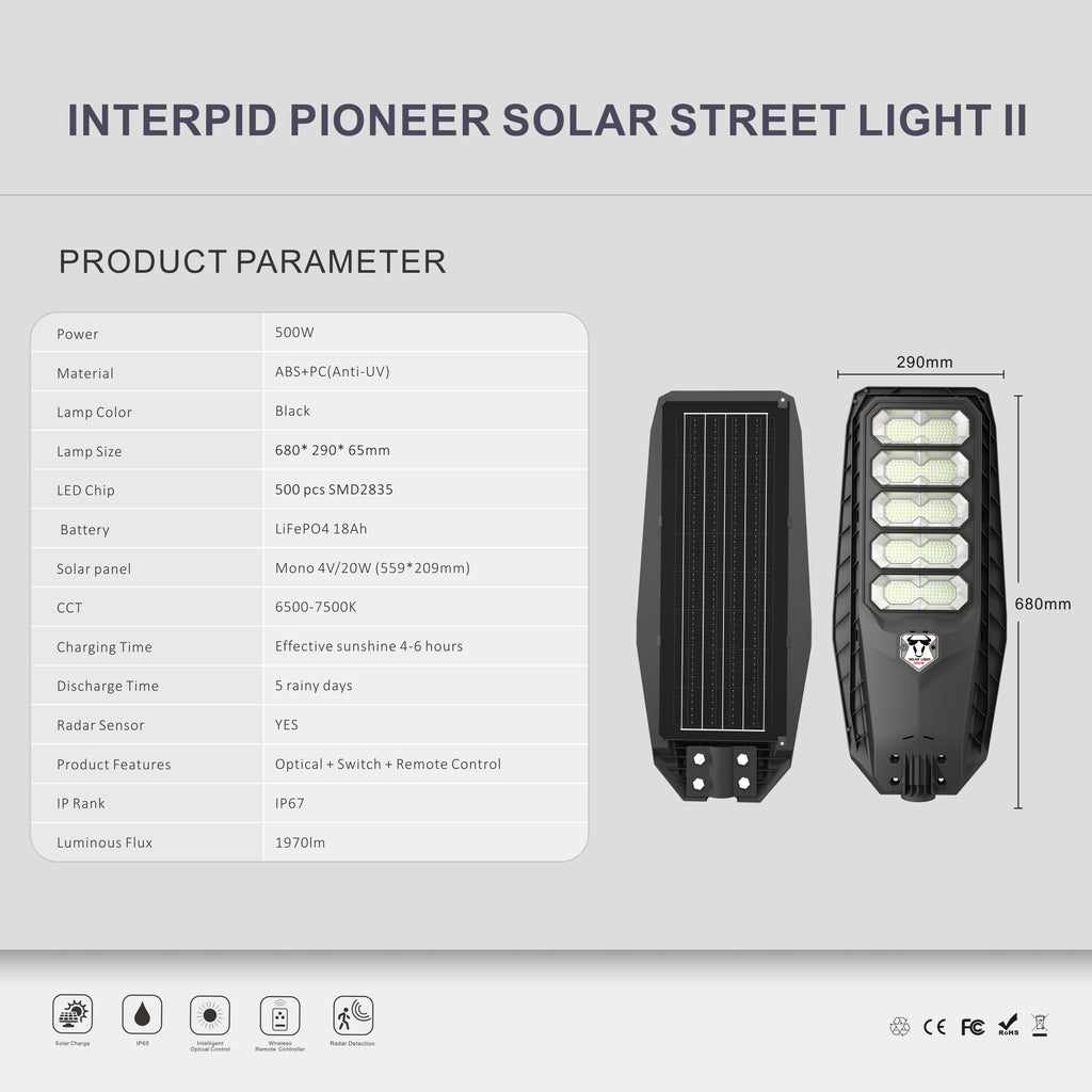 Intrepid Pioneer II Solar Street Light